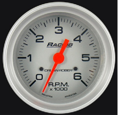 332P6K - TACOMETRO 6000R - PLATA